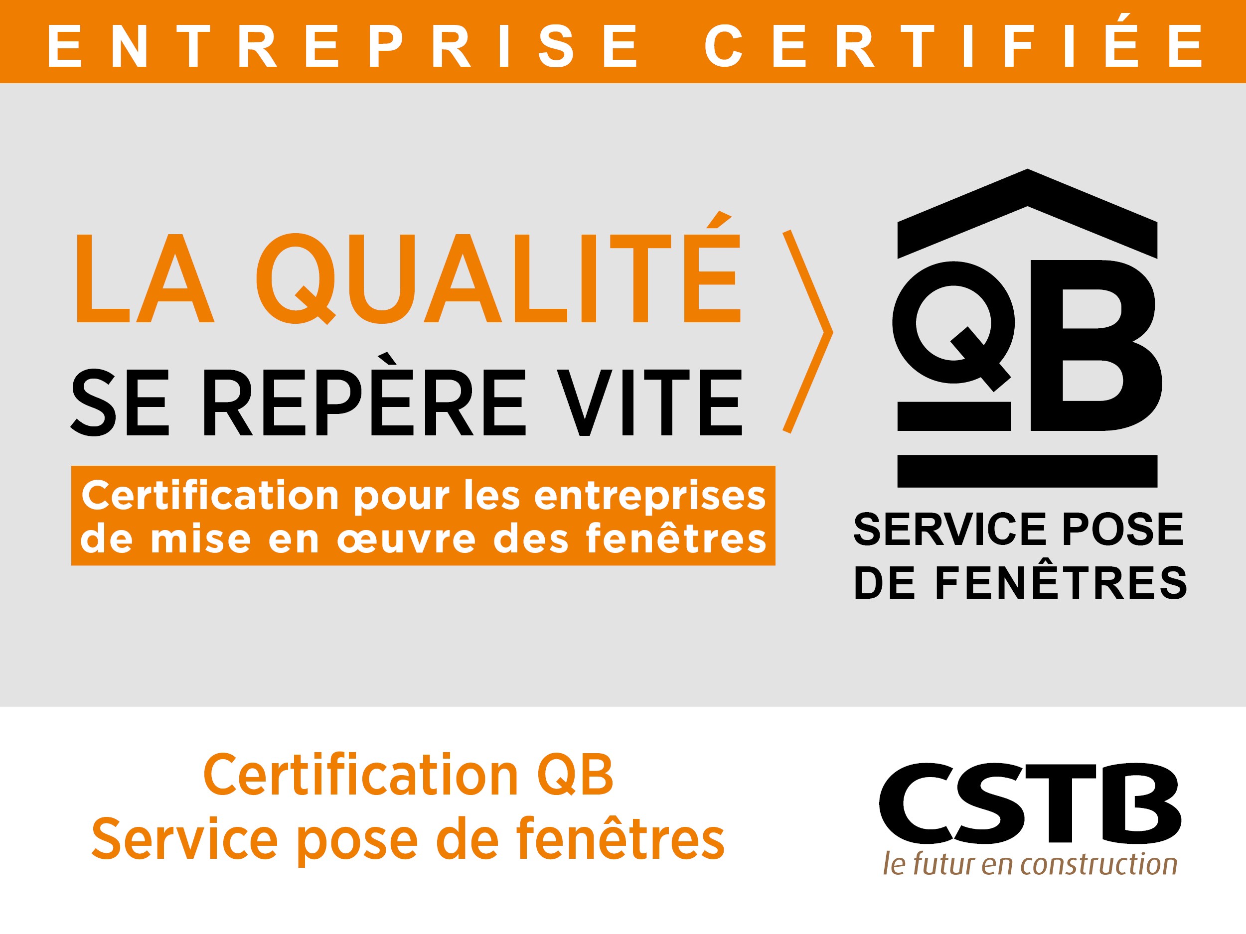 Toute l'équipe est fiers de informer que nous somme certifié QB48 par le centre scientifique et technique du bâtiment